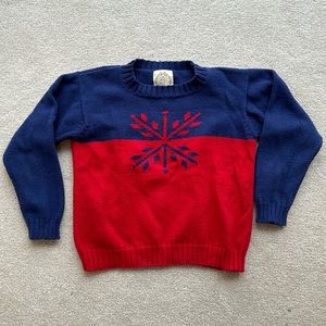 Great Condition Beaufort Bonnet Intarsia Snowflake Sweater, Sz 6
